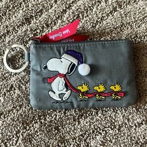 Vera Bradley peanuts zip id case